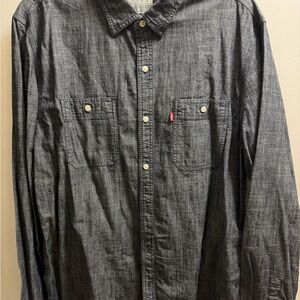 Levi's Charcoal Denim Button Down - XL Modern Fit